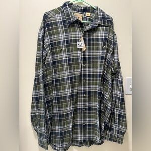 Men's Plaid flannel Button-Down Shirt